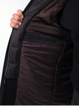 Parka Lainage Parementure Amovible Rainseries Noire Bugatti