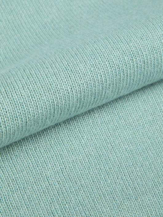 Pull Lino Cachemire Col Camionneur Vert Pastel Capel Grande Taille homme grande taille - Capelstore