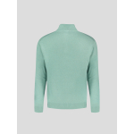 Pull Lino Cachemire Col Camionneur Vert Pastel Capel Grande Taille homme grande taille - Capelstore