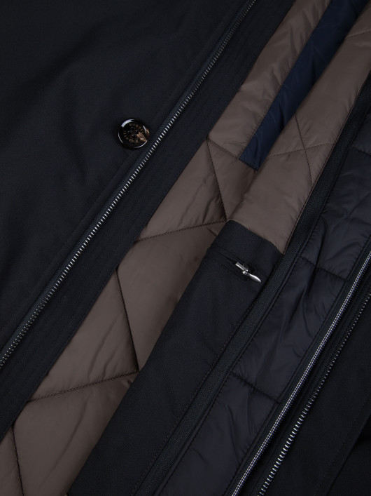 Parka Rainseries Grande Taille Noir