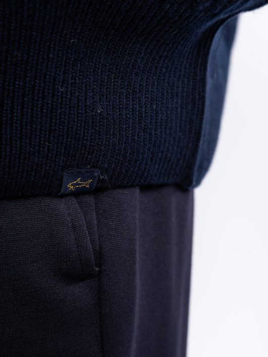 Cardigan Zippé Cachemire Grande Taille Marine