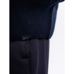 Cardigan Zippé Cachemire Grande Taille Marine