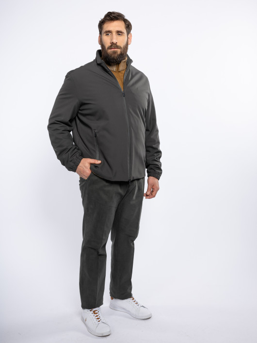 Blouson Zippé Grande Taille Kaki