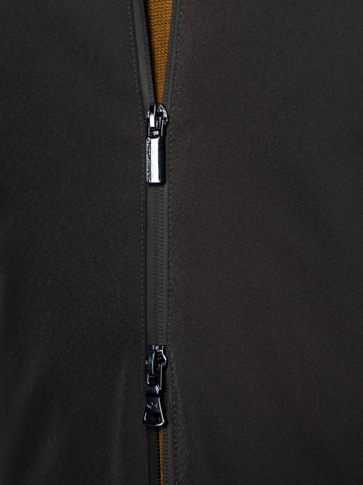 Blouson Zippé Grande Taille Kaki