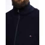Cardigan Zippé En Coton Grande Taille Marine