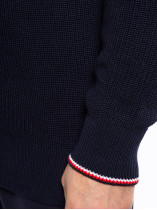 Cardigan Zippé En Coton Grande Taille Marine