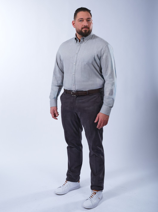 Chemise Flanelle Grande Taille Gris