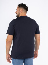 T-shirt Col V Grande Taille Marine