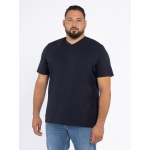 T-shirt Col V Grande Taille Marine