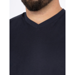 T-shirt Col V Grande Taille Marine