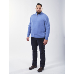 Pull Lino Col Camionneur Laine Grande Taille Bleu Clair | Capelstore