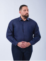 Chemise Grande Taille Bleu Indigo | Capelstore