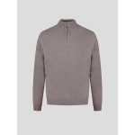 Pull Lino Laine et Cachemire Col Camionneur Grande Taille Marron