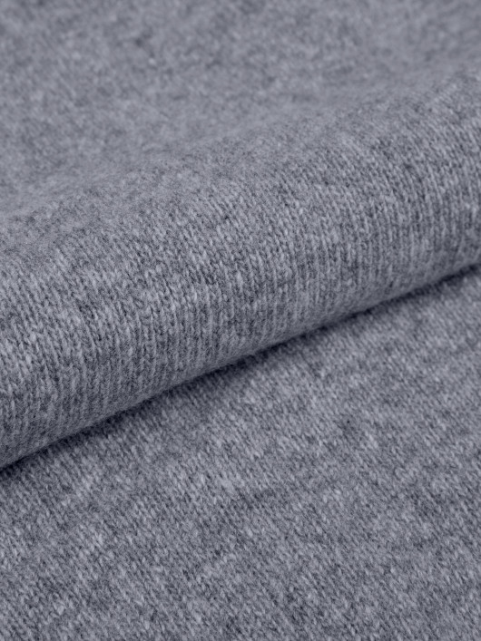 Pull Col V en Laine Grande Taille Gris