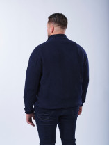 Cardigan Zippé Laine et Cachemire Grande Taille Marine