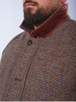 Parka Laine Harris Tweed Grande Taille Camel