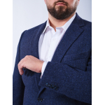 Veste Laineuse Grande Taille Bleu Foncé | Capelstore
