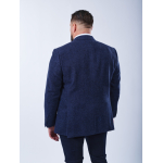 Veste Laineuse Grande Taille Bleu Foncé | Capelstore