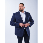 Veste Laineuse Grande Taille Bleu Foncé | Capelstore