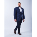 Veste Laineuse Grande Taille Bleu Foncé | Capelstore