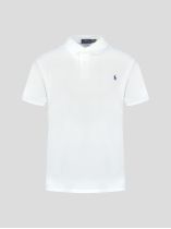 Polo Piqué Uni Grande Taille Blanc