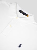 Polo Piqué Uni Grande Taille Blanc