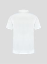 Polo Piqué Uni Grande Taille Blanc