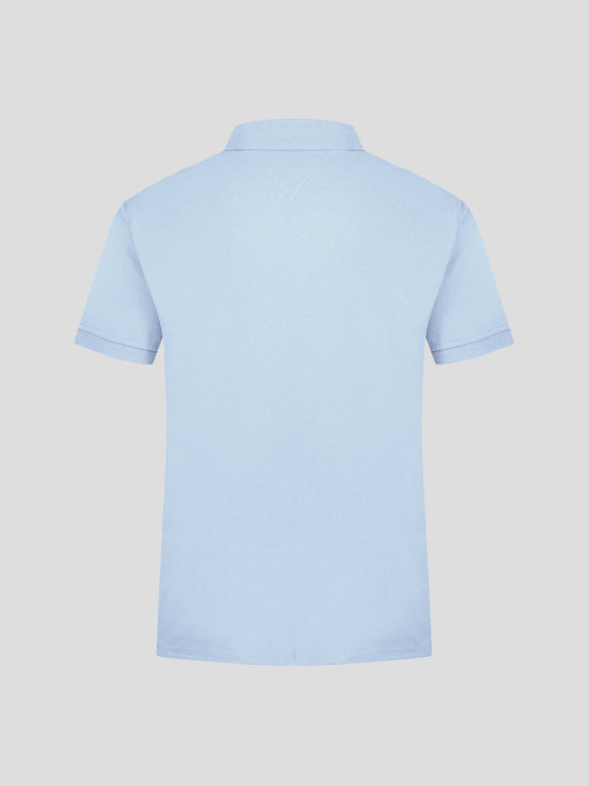 Polo Piqué Grande Taille Bleu Ciel