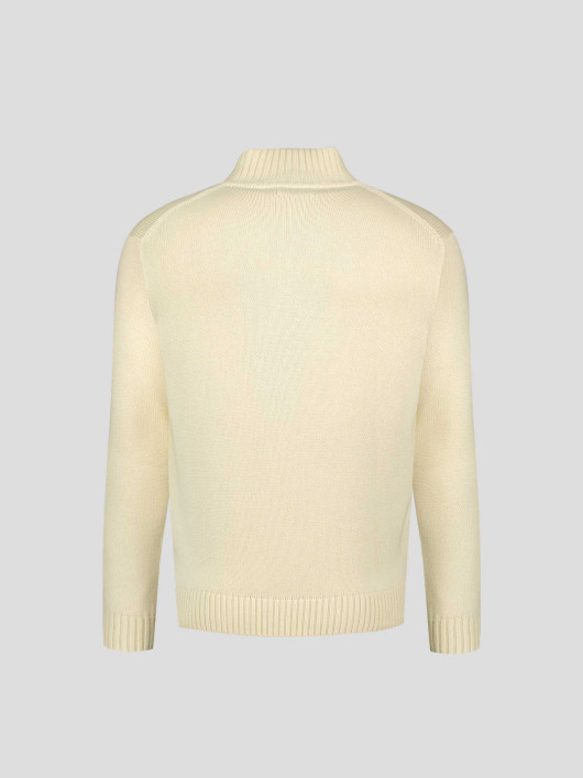 Pull Col Camionneur Uni Grande Taille