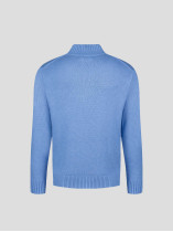 Pull Col Camionneur Grande Taille Bleu