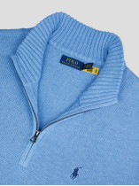 Pull Col Camionneur Grande Taille Bleu