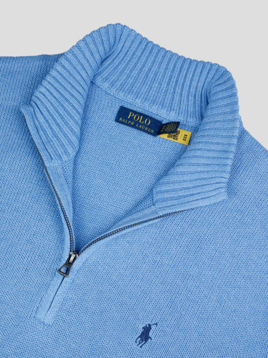 Pull Col Camionneur Grande Taille Bleu