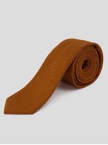 Cravate en Soie Texturée Grande Taille Camel | Capelstore