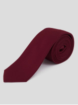 Cravate en Soie Texturée Bordeaux Grande Taille Bordeaux | Capelstore