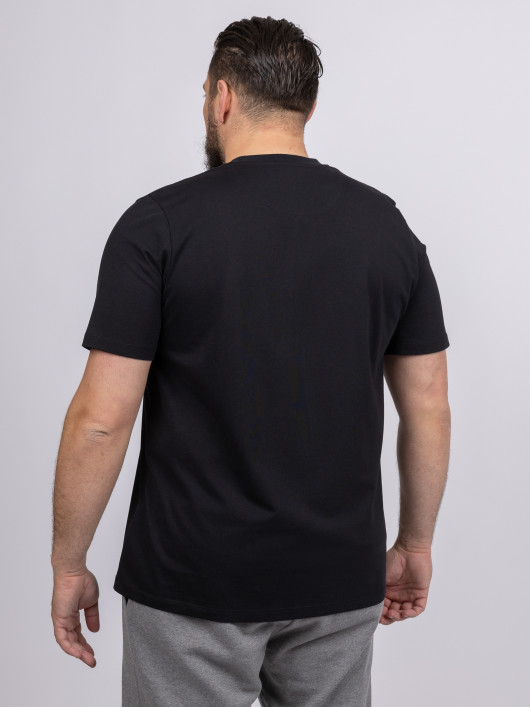T-shirt Louis Col V Noir Capel Grande Taille