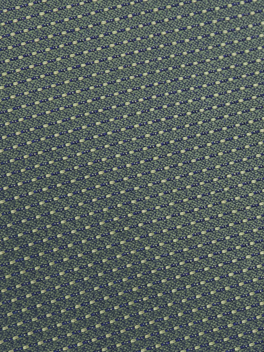 Cravate en Soie Vert Forêt Micro Motifs Grande Taille | Capelstore