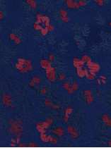 Cravate en Soie Fleurs sur Fond Marine Grande Taille | Capelstore