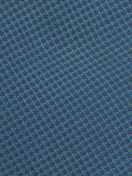 Cravate en Soie Texturée Verte et Turquoise Grande Taille | Capelstore