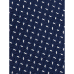 Cravate en Soie Micro Pois sur Fond Marine Grande Taille | Capelstore