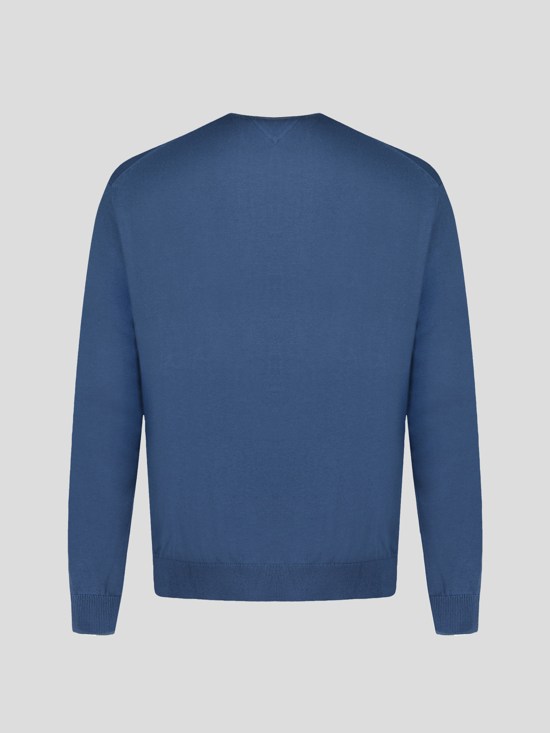Coll Pull Pull Coll V Coton Grande Taille Bleu | Capelstore