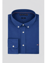 Chemise Popeline Grande Taille Bleue