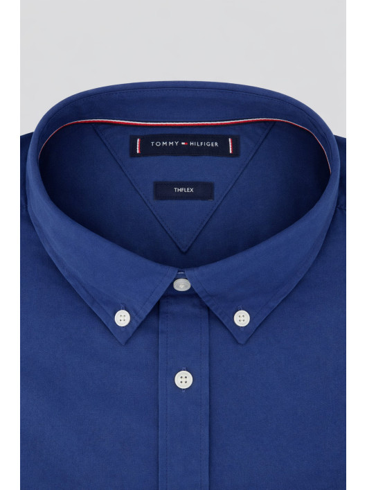 Chemise Popeline Grande Taille Bleue