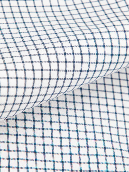 Chemise à Carreaux Grande Taille Blanche et Bleue