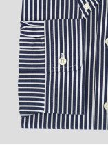 Chemise Rayée Grande Taille Marine et Blanche