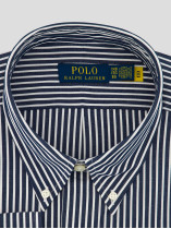 Chemise Rayée Grande Taille Marine et Blanche