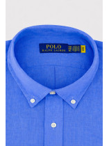 Chemise en Lin Grande Taille Bleue