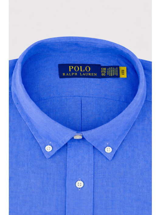 Chemise en Lin Grande Taille Bleue