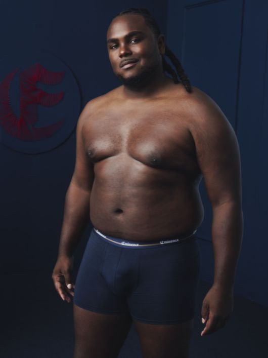 Pack 3 Boxers Unis Bleu Marine  Grande Taille Eminence - Capelstore