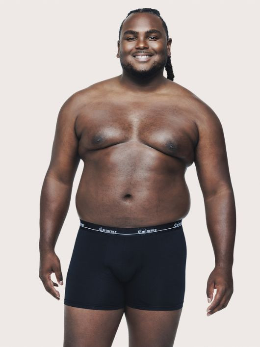 Pack 3 Boxers Grande Taille Noirs et Rouille Eminence - Capelstore