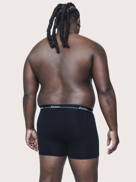 Pack 3 Boxers Grande Taille Noirs et Rouille Eminence - Capelstore